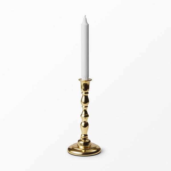 Ljusstake Gloria Guldfärgad 3 storlekar 2:a sortering Gold 27 cm