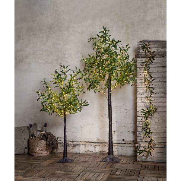 Dekorationsträd OLIVEC 180cm LED Green