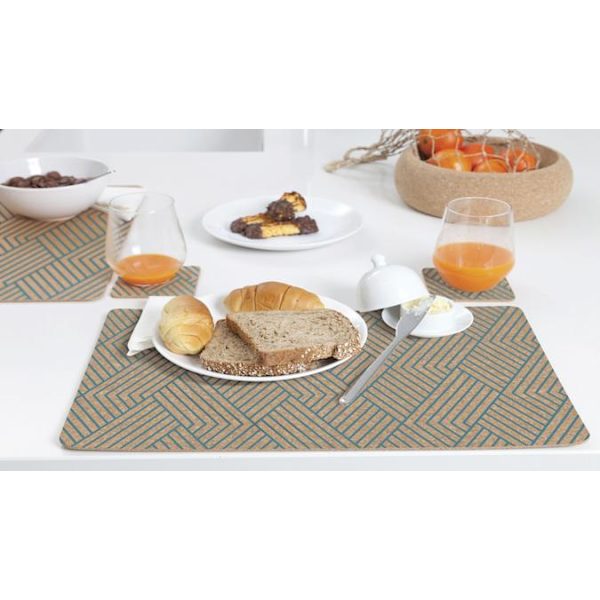 Bordsunderlägg Korko Tablemat 2-p Brown Löv