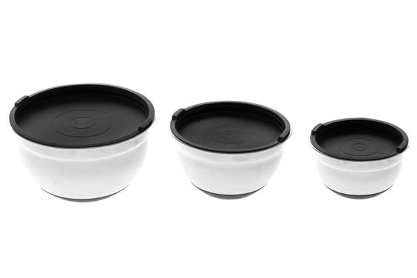 Skålset med lock 3 st – Rostfritt Stål | Maku Kitchen Life Silver