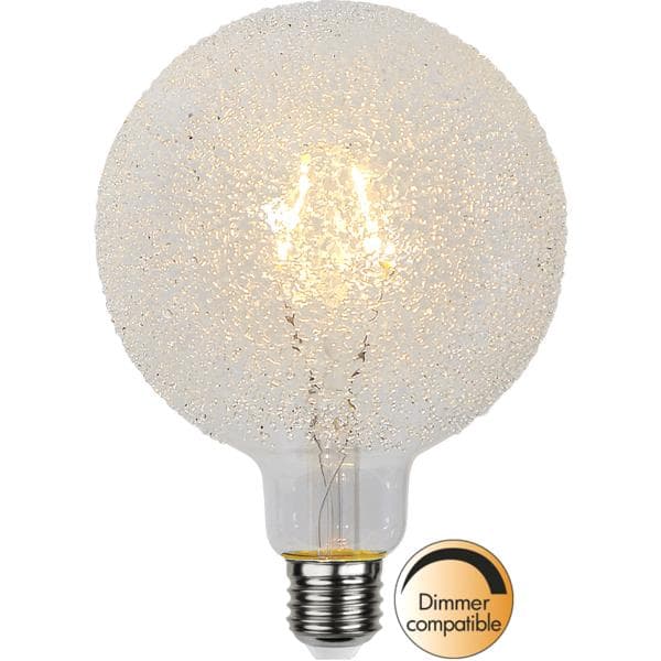 LED-Lampa Glob om E27 G125 DECOLED Ø125mm Varm vit