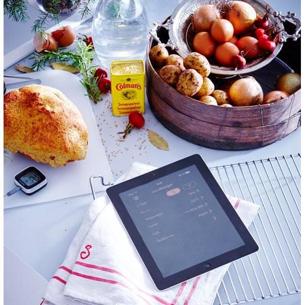 Kökstermometer Appstyrd Bluetooth Gastromax Black