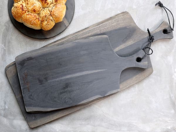 Tapasbricka / Skärbräda 60cm Laon Chic Anitque Svart