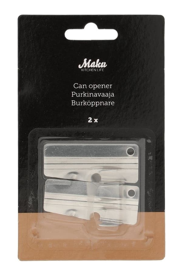 Konservöppnare i stål 2-pack Basic – Maku Kitchen Life Silver