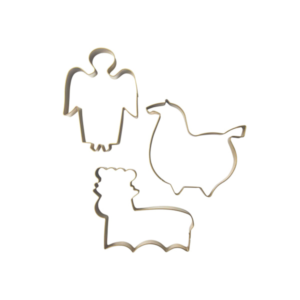 Pepparkaksform 3-pack Stig Lindberg Guld