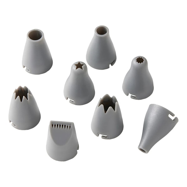 Spritsset Silikon 9 delar Cookie Vit