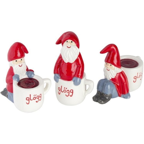 Glögg-Nissar minisar 3-pack Cult Design Red Glögg-nissar