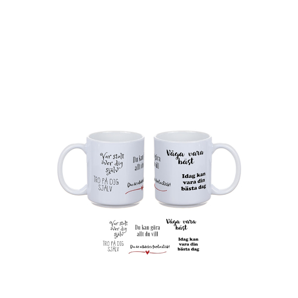 Mugg Vara Bäst - Peppmugg White