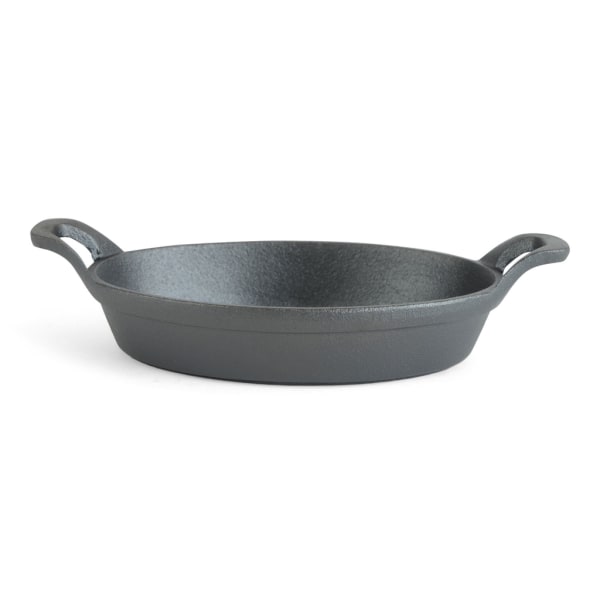 Ugnsform Gjutjärn Oval 20x15 cm Senso Kitchen Black