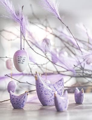 Påskägg - Ordspråksägg 6-pack Viol Cult Design Purple