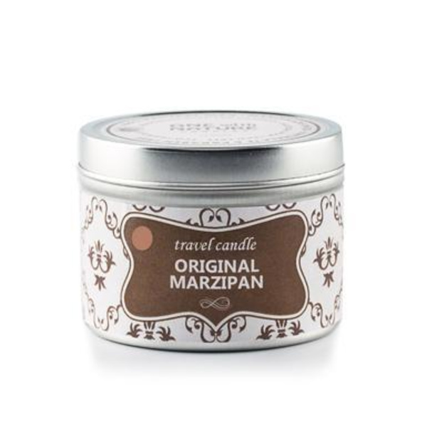 OWN Candles Doftljus i Plåtburk Silver Doft: Original Marzipan