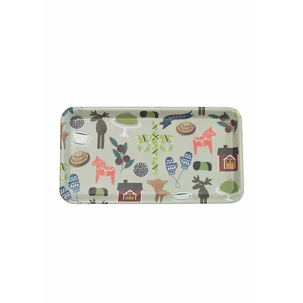 Bricka Like a Swede 30x16cm Multicolor