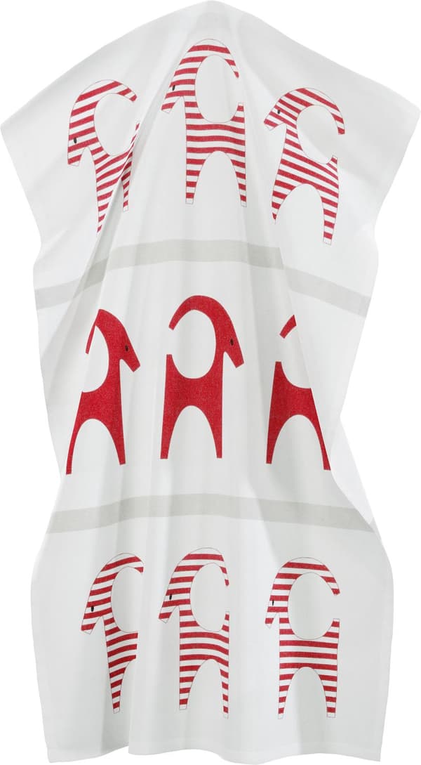 Kökshandduk Polkabock Röd / Julbock Cult Design Red