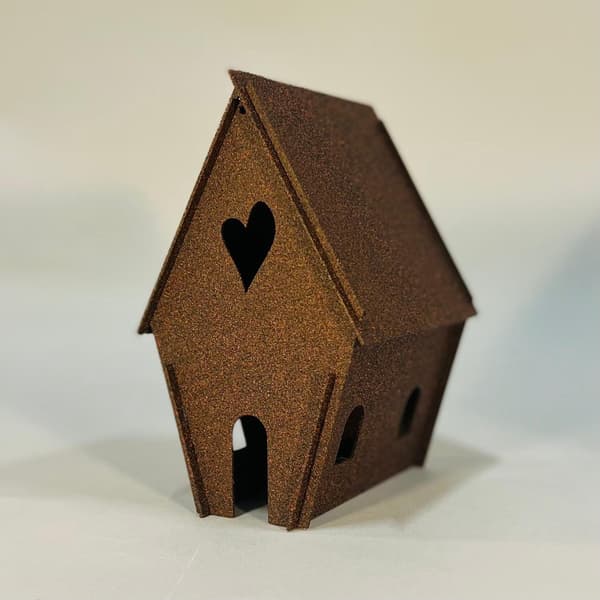 Pepparkakshus - återanvändbart Älska plåt Brown