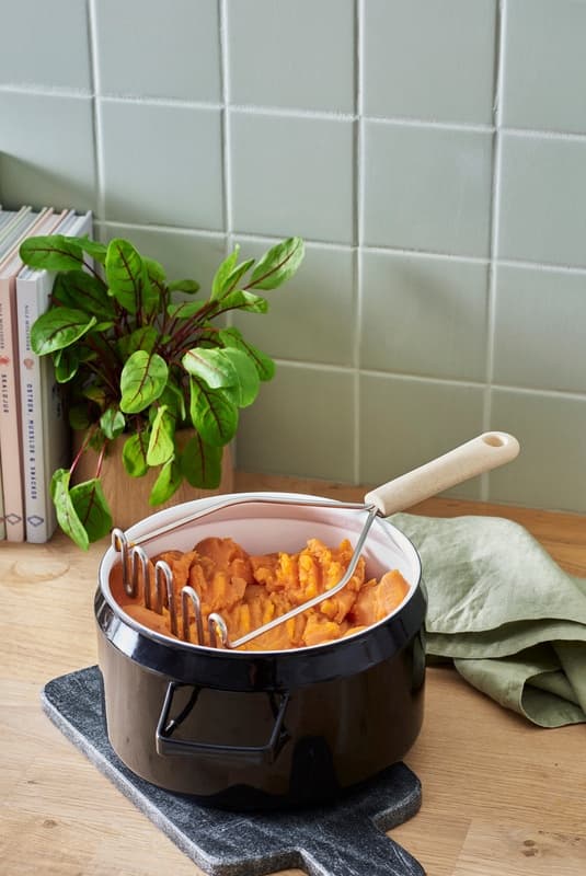 Puré och Potatispress 25,5 cm BIO Gastromax Varm vit
