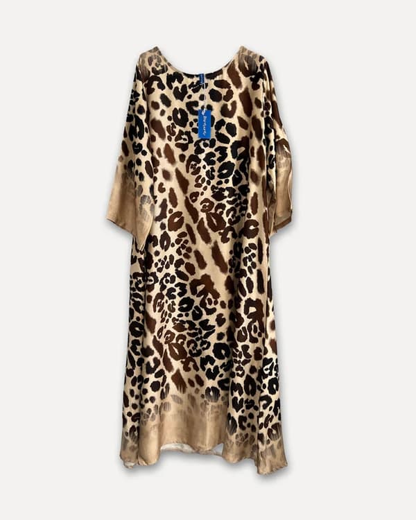Faded White Chocolate Leo Dress - Reunion Home Multicolor