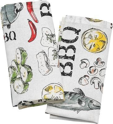 Tygservett Barbeque  2-pack Cult Design Multicolor