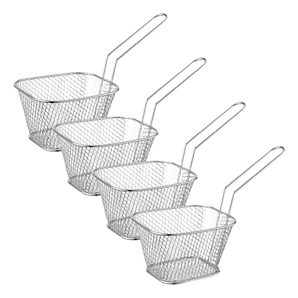 Shuna Serveringskorg 4-pack Silver