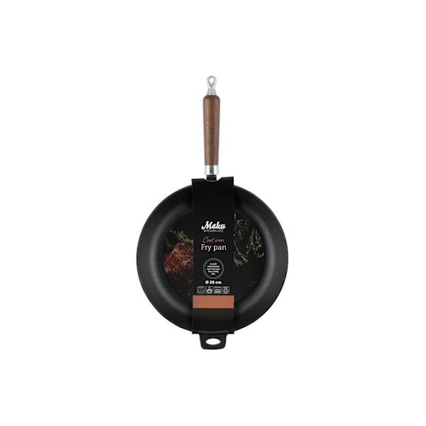Stekpanna 28 cm Gjutjärn Maku Black