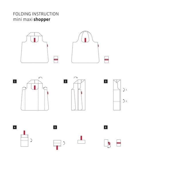 Reisenthel mini maxi shoppingväska Red one size