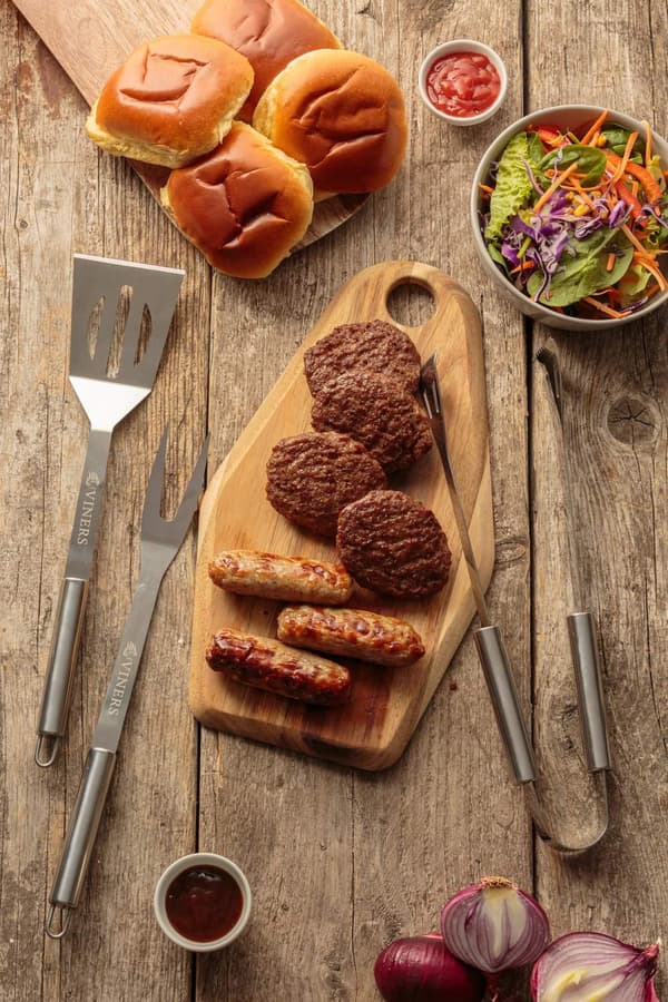 Grillverktyg BBQ set 3 delar Viners® Silver