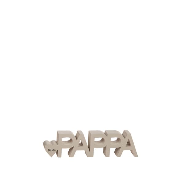 Bästa Pappa, Stående skylt 20 cm Sand Sand