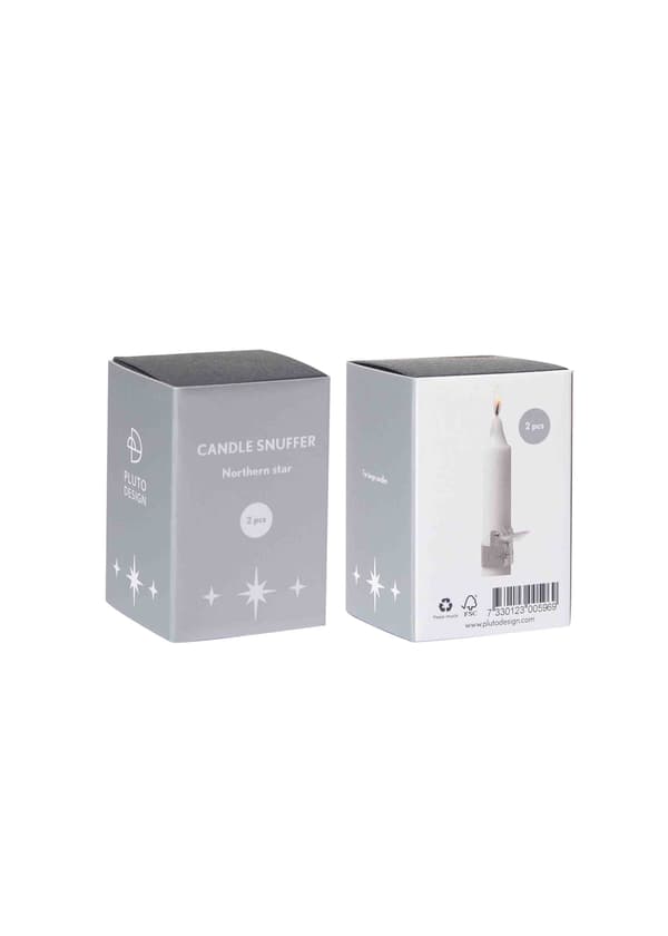 Ljusvakt / Ljussläckare  Stjärna Silver 2-pack Silver
