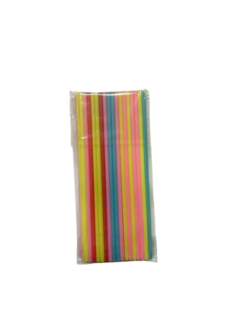 Sugrör 50-pack Flergångs Biologiskt Nedbrytbara &amp; Komposterbara MultiColor Enfärgade