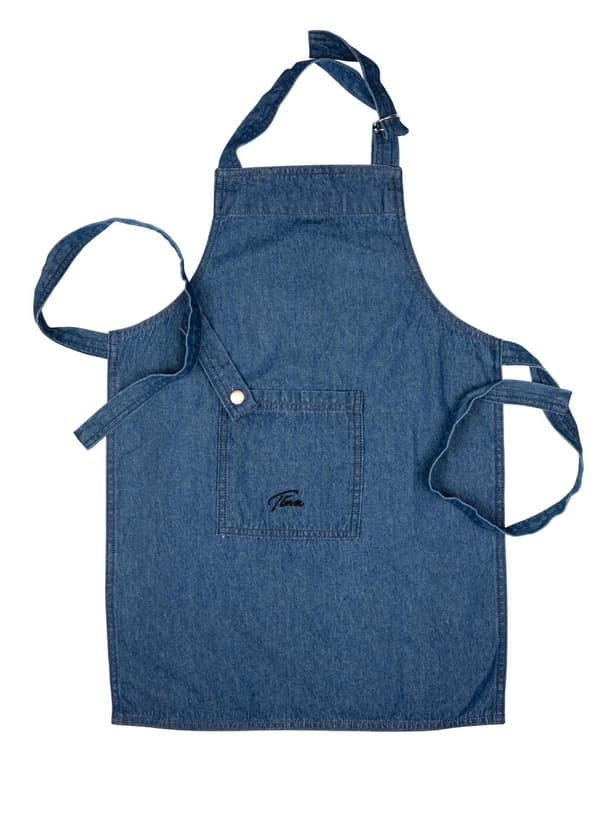 Förkläde / Krögarförkläde Barn Demin TINA Denim blue