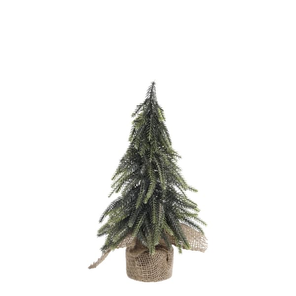 Gran Konstgjord m glitter 27 cm Green