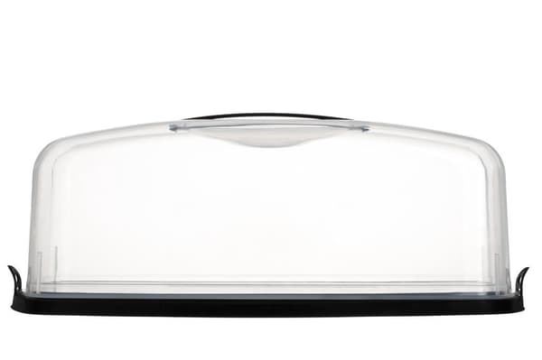 Tårtkupa, rektangulär, svart 38,2x17,5x14,5 cm Svart