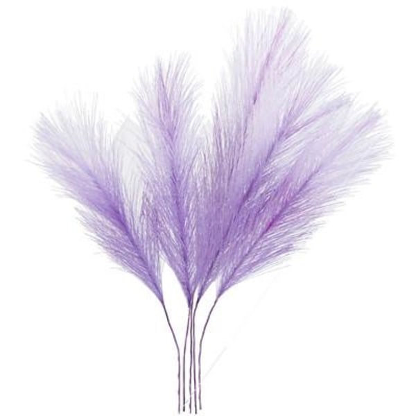 Påskefjer / fane Lilla 5-pak polyester Cult Design Purple