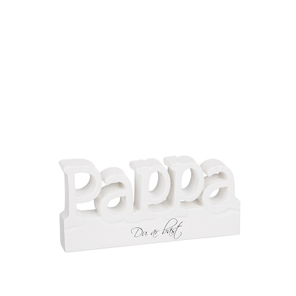 Pappa du är bäst, Stående skylt White