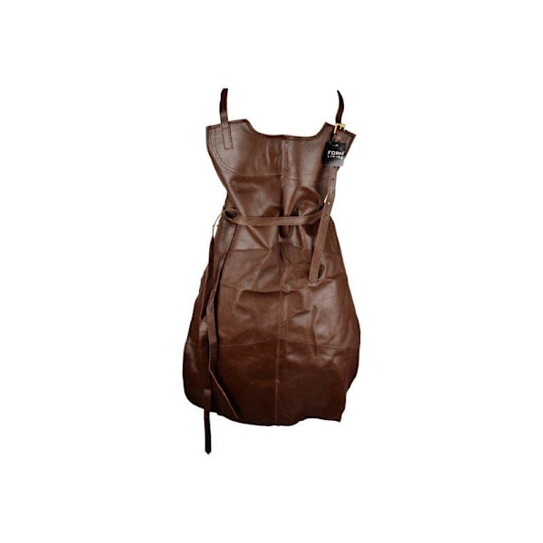 Skinnförkläde i Buffaloskinn Brown