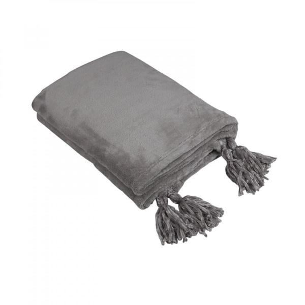 Filt m tofsar 130 X 150 CM NOAH Light grey