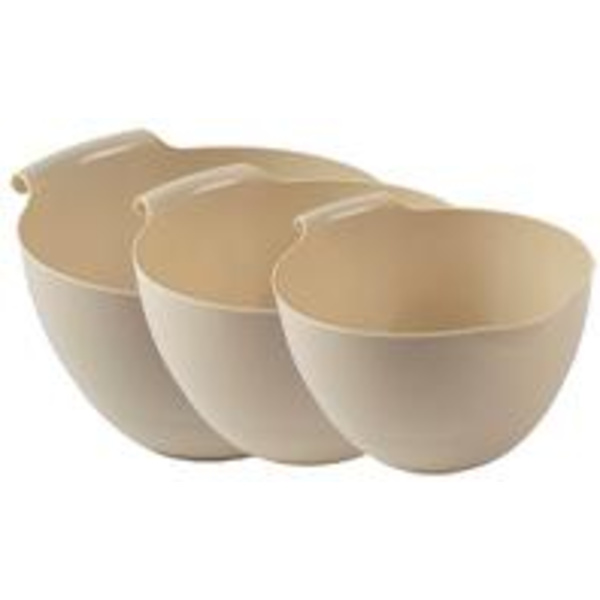 Vispskål set 1,5+2+2,5 L BIO-PE Beige Beige