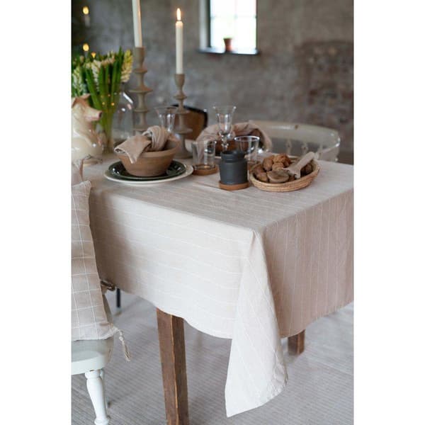 Tygservett Lucas Offwhite 6-pack 45x45 cm – Återvunnen bomull Beige