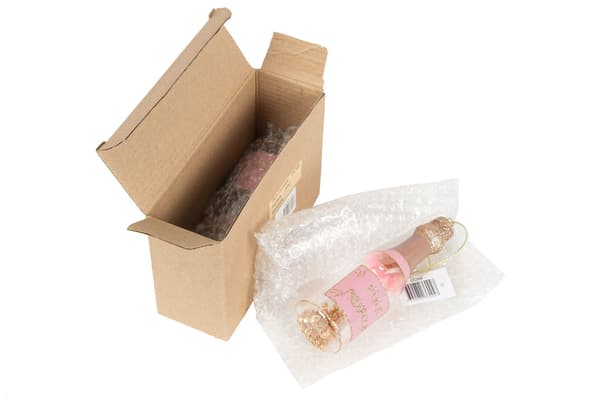 Hänge Proseccoflaska Rosa Glitter 2 pack Pink