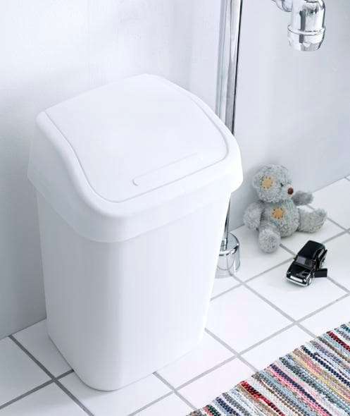 Vipplockskorg / Papperskorg Vit 10L White