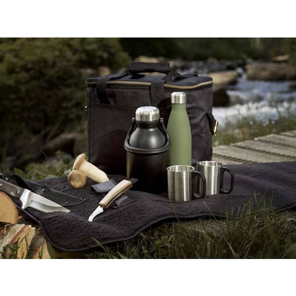 Svampkniv med fodral Sagaform Brown