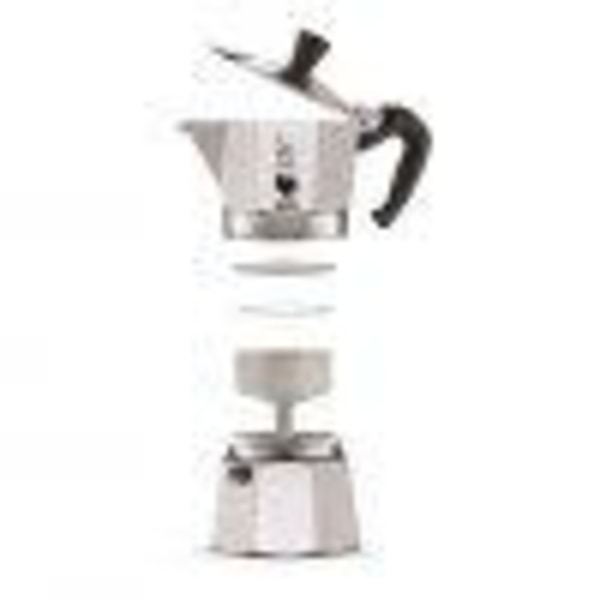 Kokare MOKA Express 6 koppar Bialetti Silver