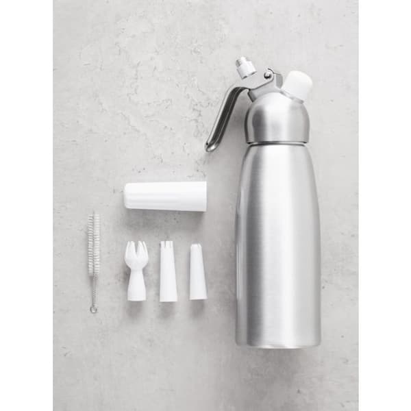 Gräddsifon 0,5 L, 3 munstycken | Maku Kitchen Life Silver