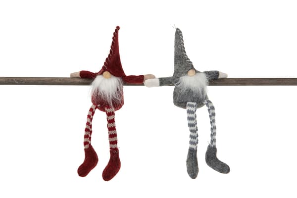 Tomte Sittande 18 cm A lot Decoration Grey
