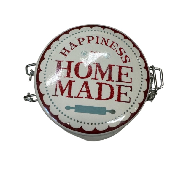 Småkagedåse 1 L Happiness is Home Made Transparent