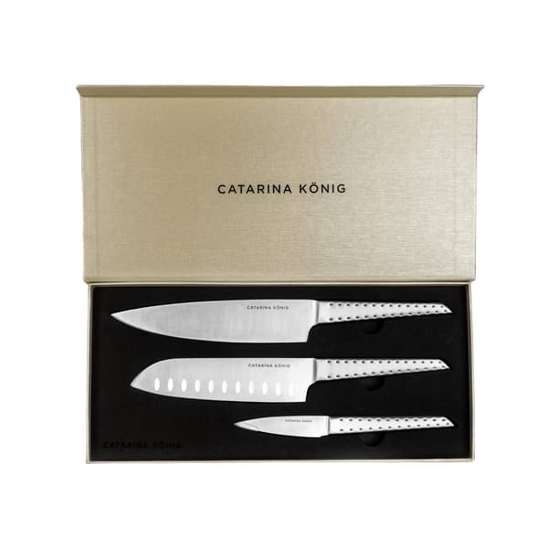 Knivset 3-delar – Strawberry Collection | Catarina König Silver
