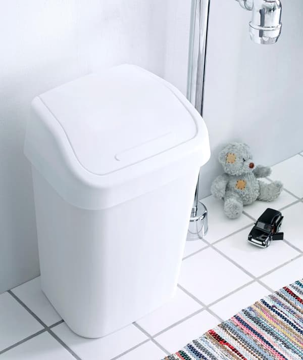 Vipplockskorg / Papperskorg 25L White
