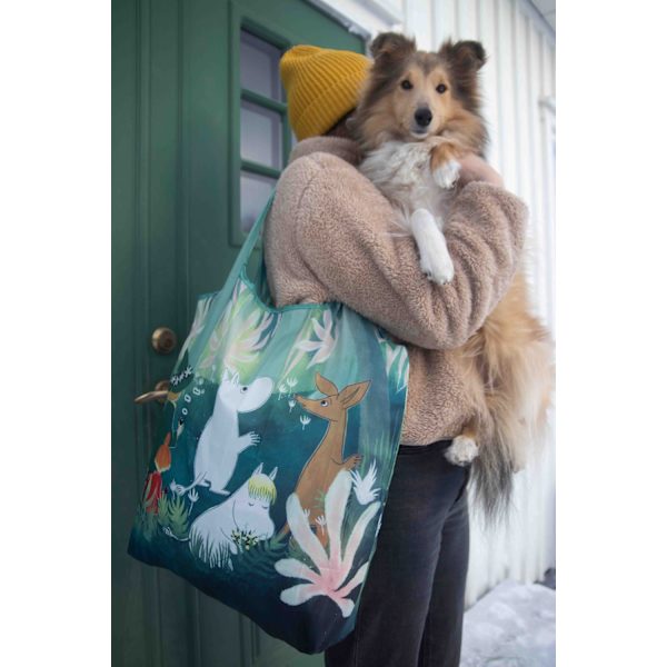 Shopping bag / väska Muminfamiljen Blå one size