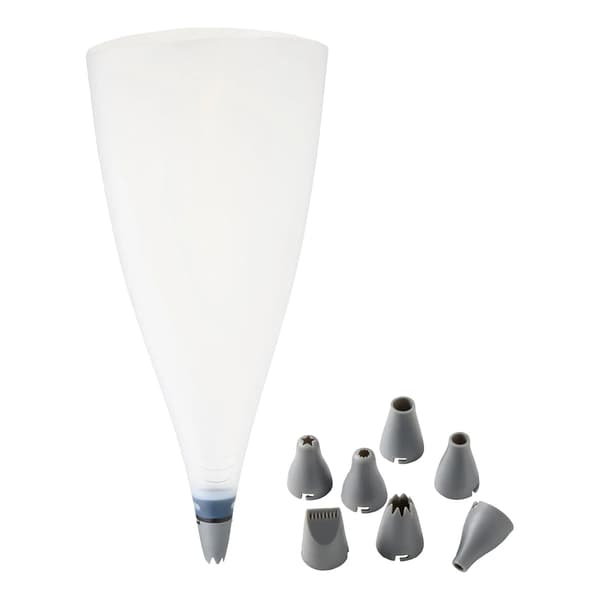 Spritsset Silikon 9 delar Cookie White