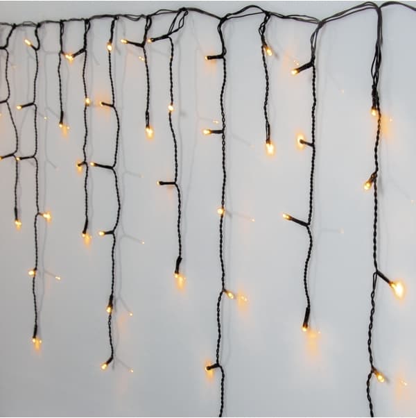 Istappslinga 12 m Golden Warm White Black