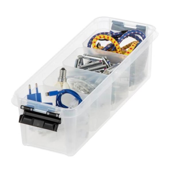 Förvaringsbox m lock  4 insatser SmartStore Classic 4 Transparent